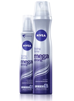 NIVEA_Mega Strong_Styling Spray_Styling Mousse_combination